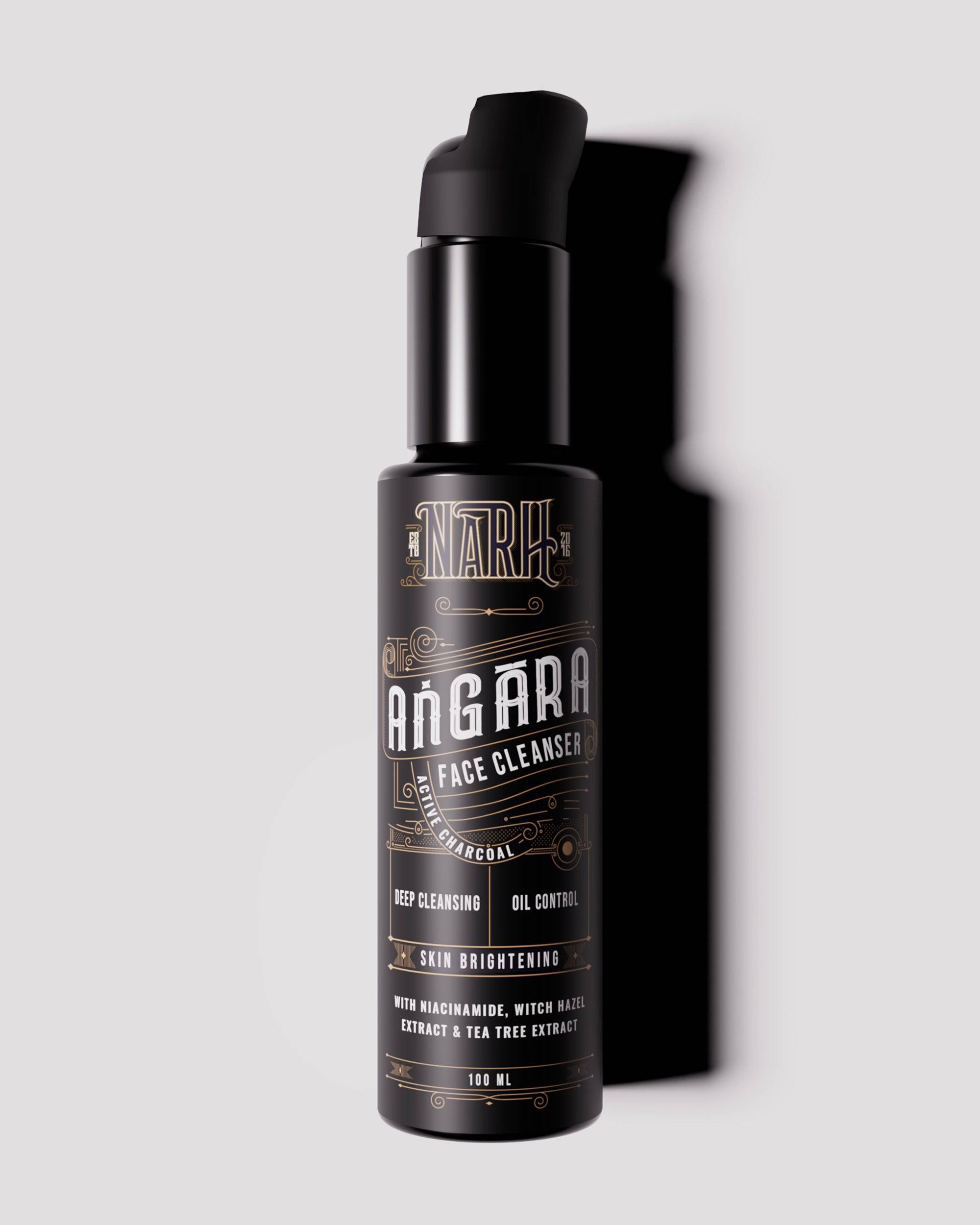 ANGARA | Active Charcoal & Witch Hazel Extract facewash for men - Narh