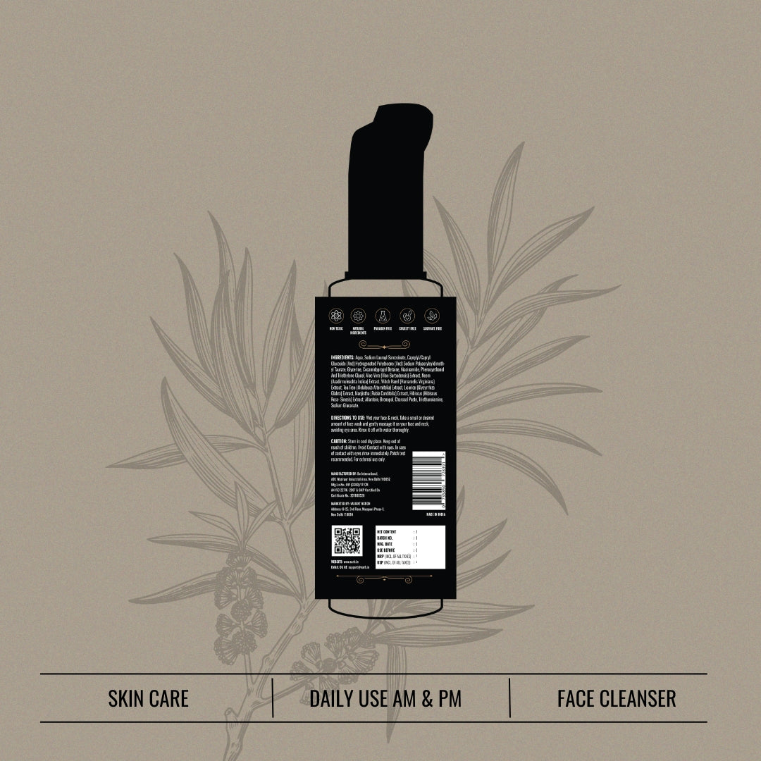 ANGARA | Active Charcoal &amp; Witch Hazel Extract Facewash