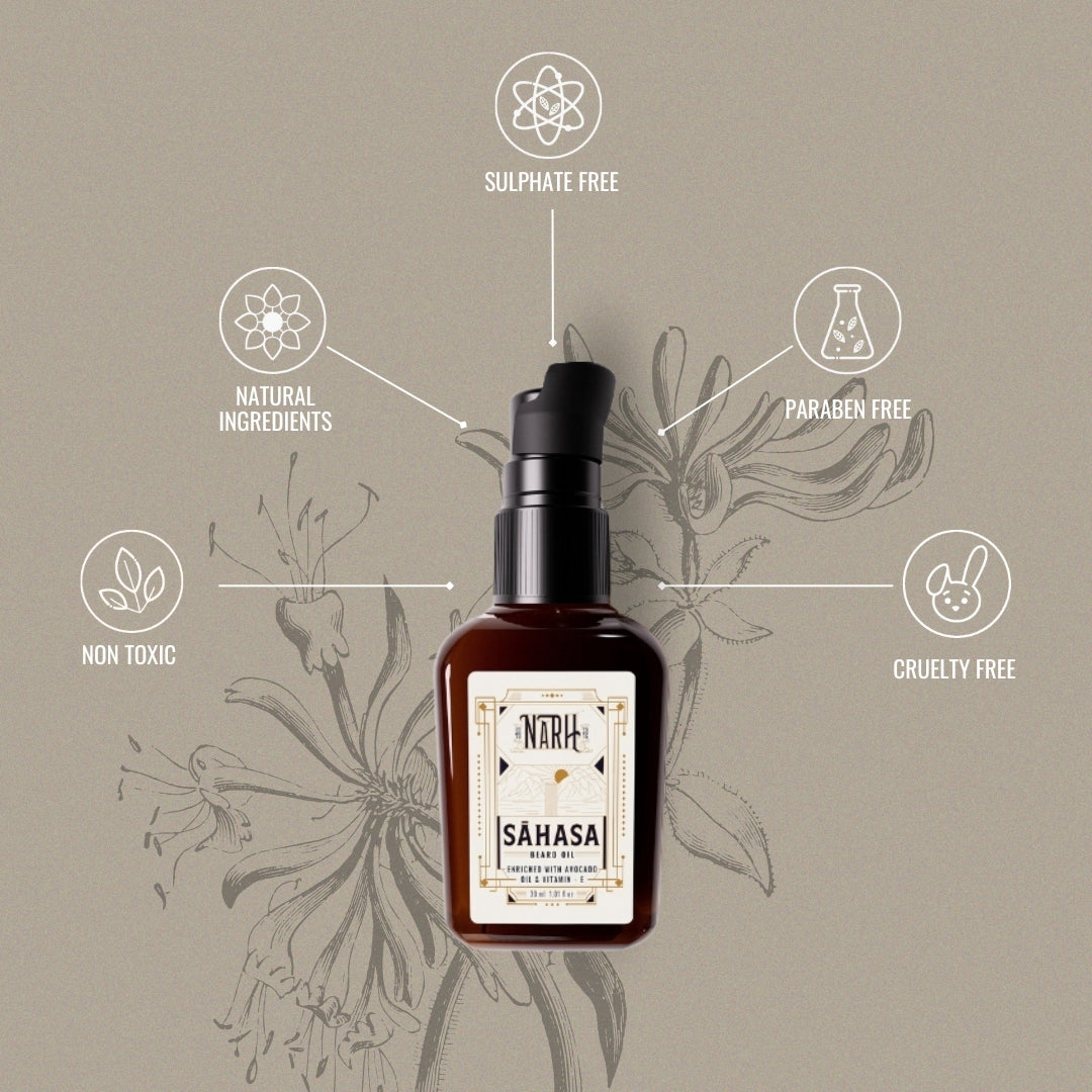 SAHASA | Naturally Crafted Beard Oil