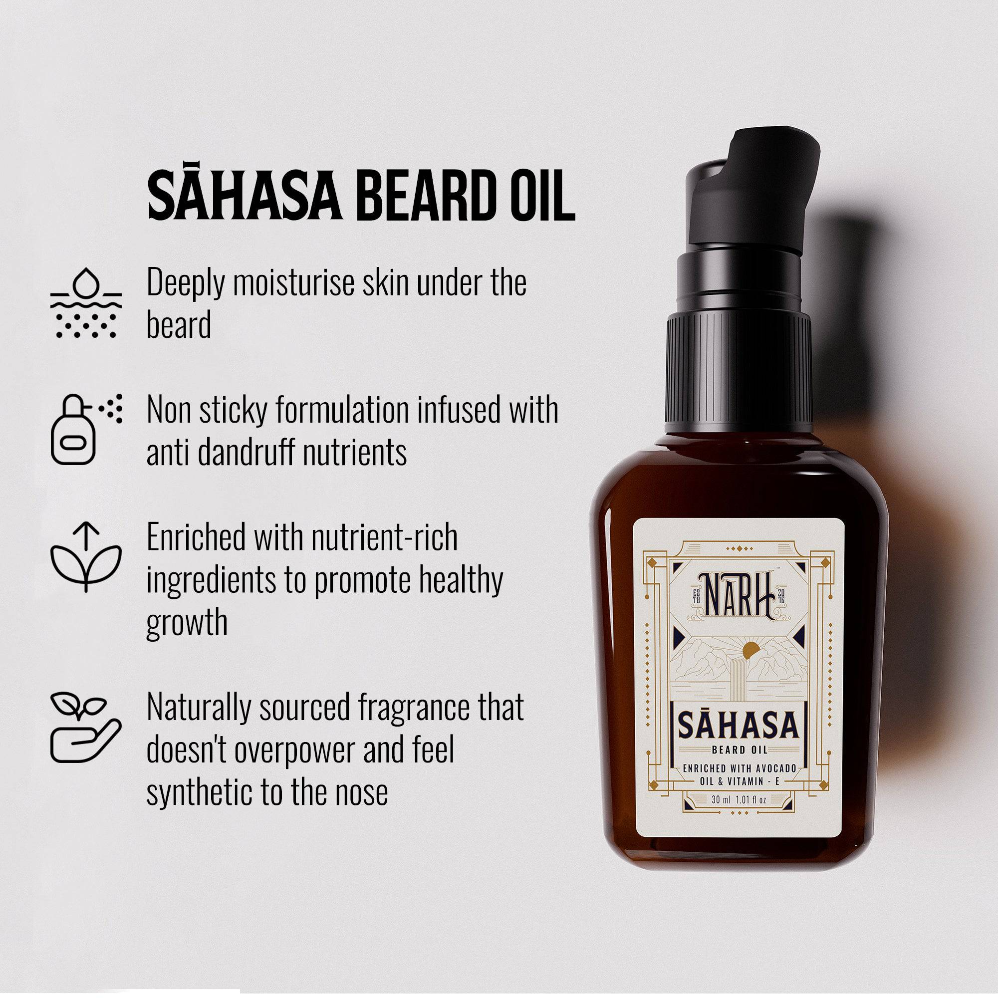 SAHASA | Naturally Crafted Beard Oil