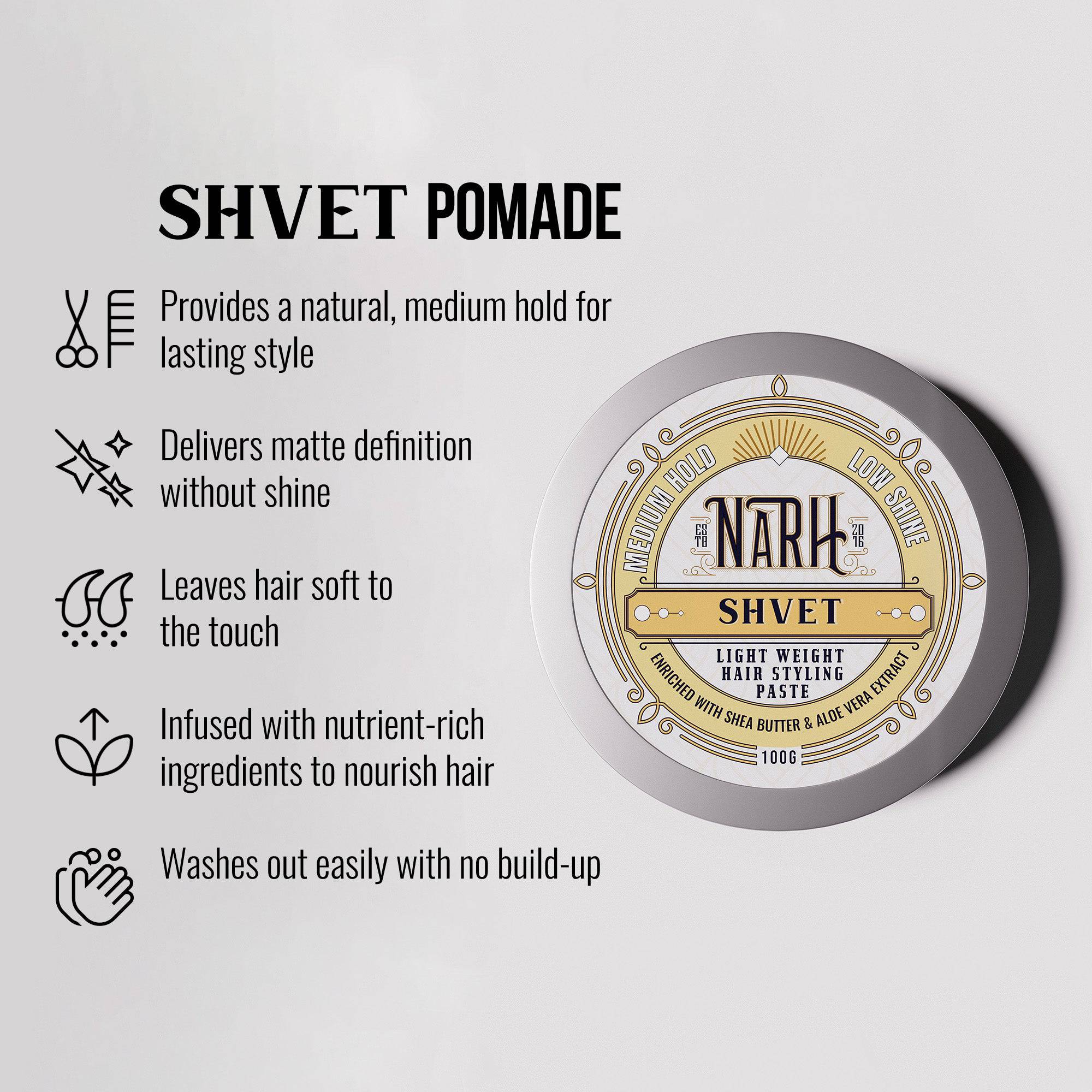 SHVET | Light Weight Hair Wax Pomade